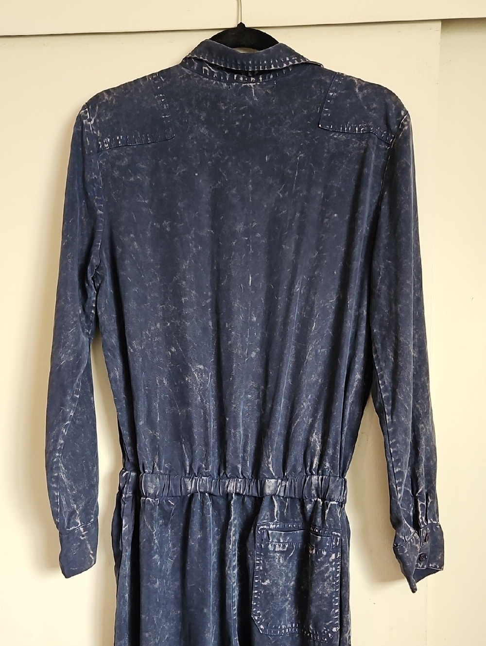 Young Fabulous & Broke Long Sleeve Jumpsuit Midnight Acid Wash Size Medium - Picture 10 of 16